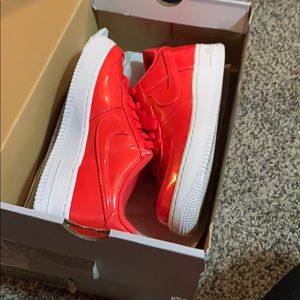 Nike air force ones red
